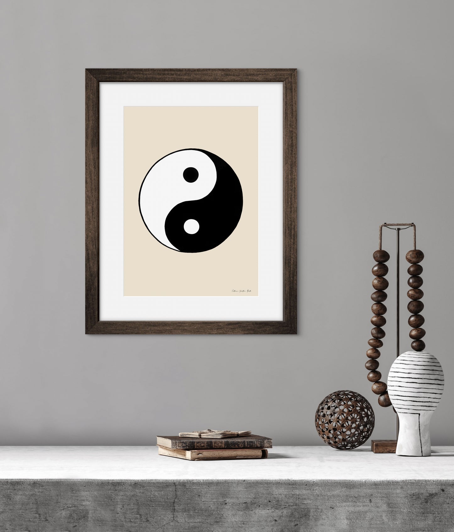 Yin and yang beige