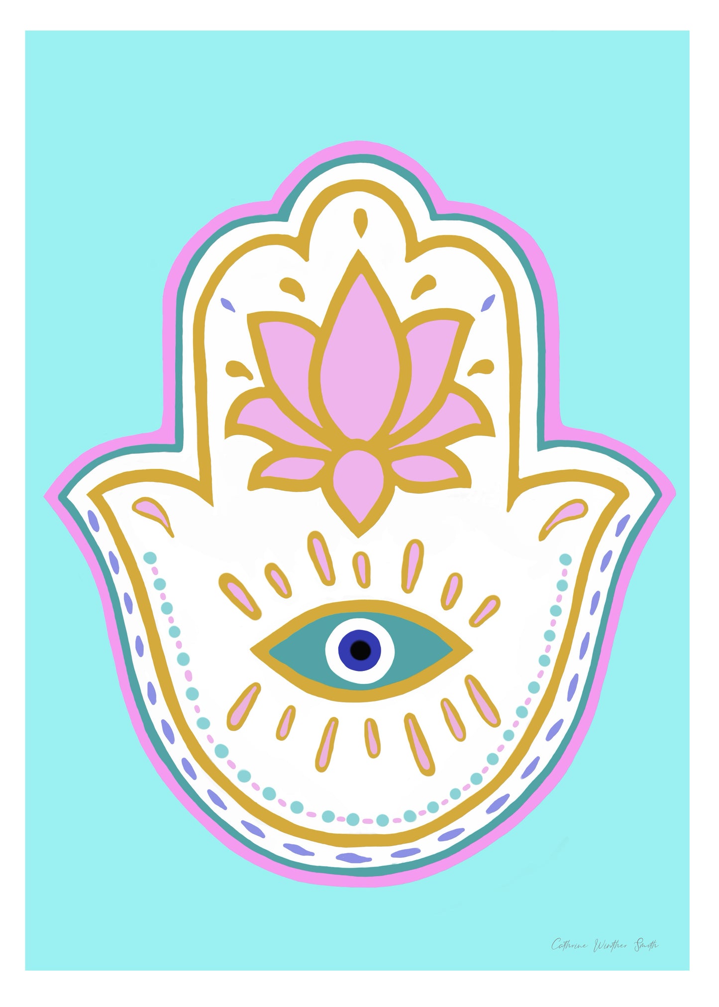 Hamsa turquoise