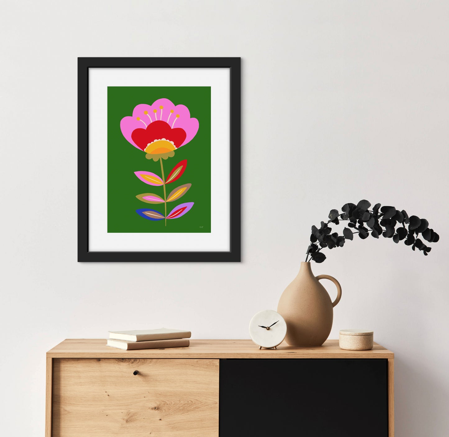 Retro flower