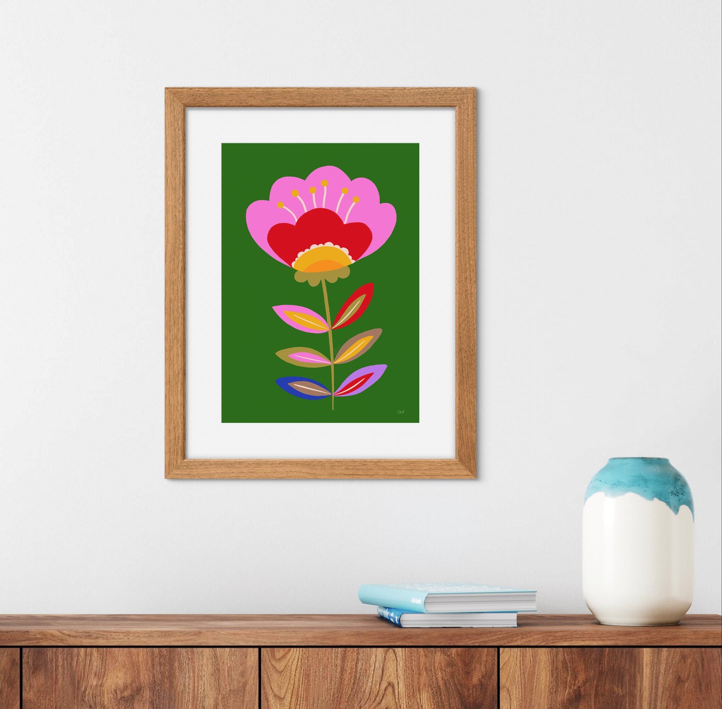 Retro flower