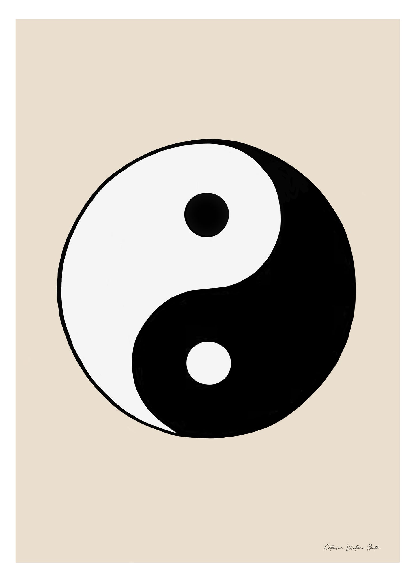 Yin and yang beige