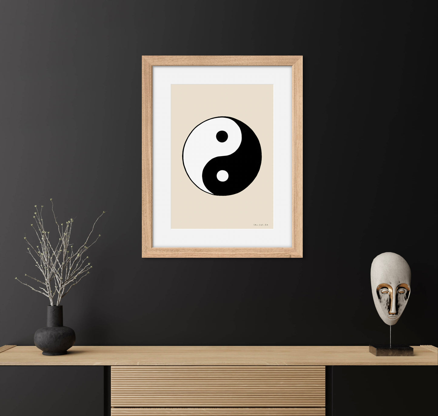 Yin and yang beige