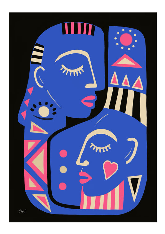 Tribal blue