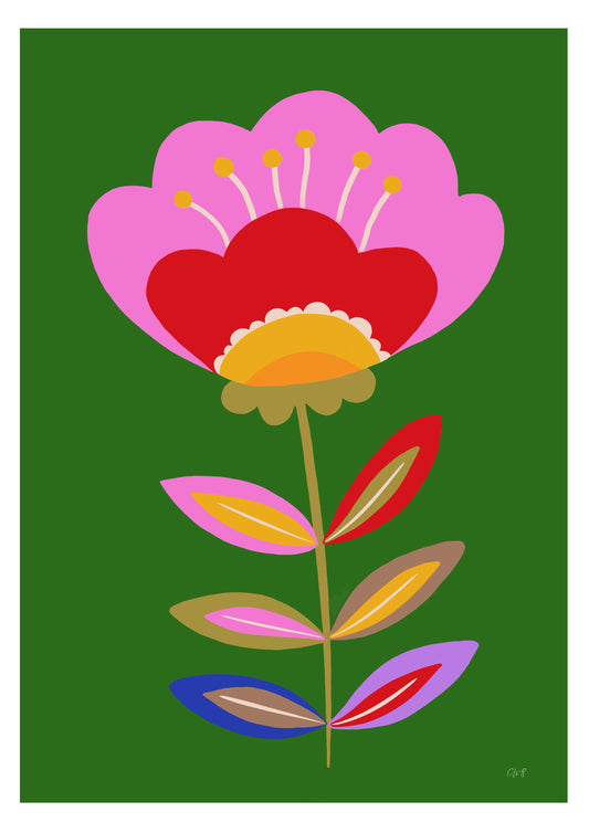 Retro flower
