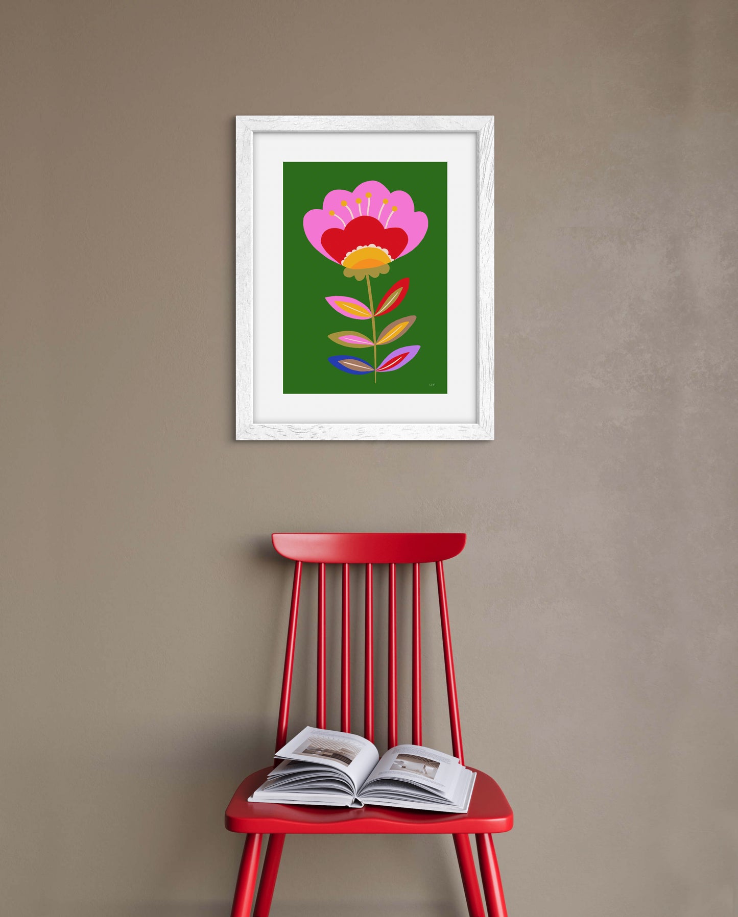 Retro flower
