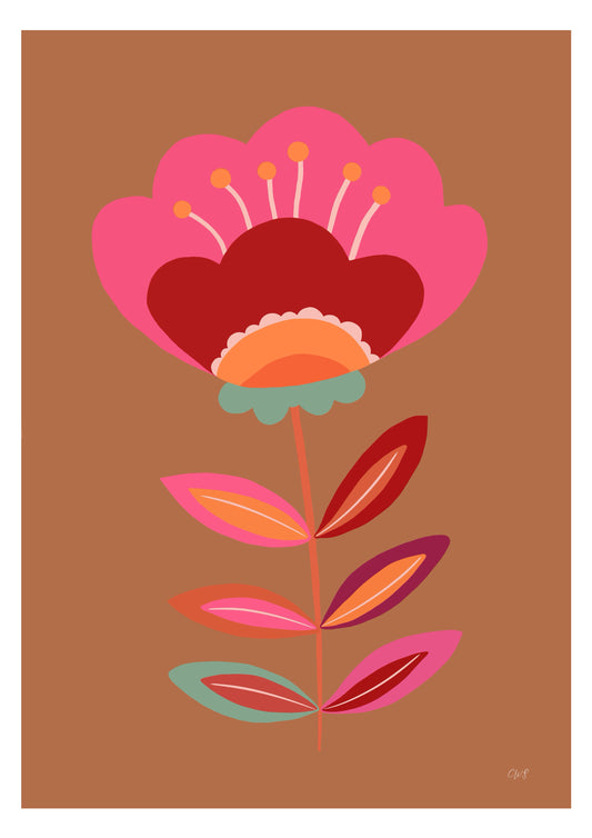 Retro flower 2